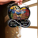 Gift For Couples, Gift For Husband, Gift For Wife, Gift For Boyfriend, Gift For Girlfriend, Love - From Our First Kiss Till Our Last Breath - Personalized Rainbow Suncatcher With Crystal Ball Prism