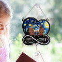 Gift For Couples, Gift For Husband, Gift For Wife, Gift For Boyfriend, Gift For Girlfriend, Love - From Our First Kiss Till Our Last Breath - Personalized Rainbow Suncatcher With Crystal Ball Prism