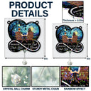 Gift For Couples, Gift For Husband, Gift For Wife, Gift For Boyfriend, Gift For Girlfriend, Love - From Our First Kiss Till Our Last Breath - Personalized Rainbow Suncatcher With Crystal Ball Prism