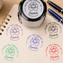 Back To School,Proud,Reading,Gift For Yourself,Icon - From The Library Of Stamp Book Lovers - Personalized Stamp