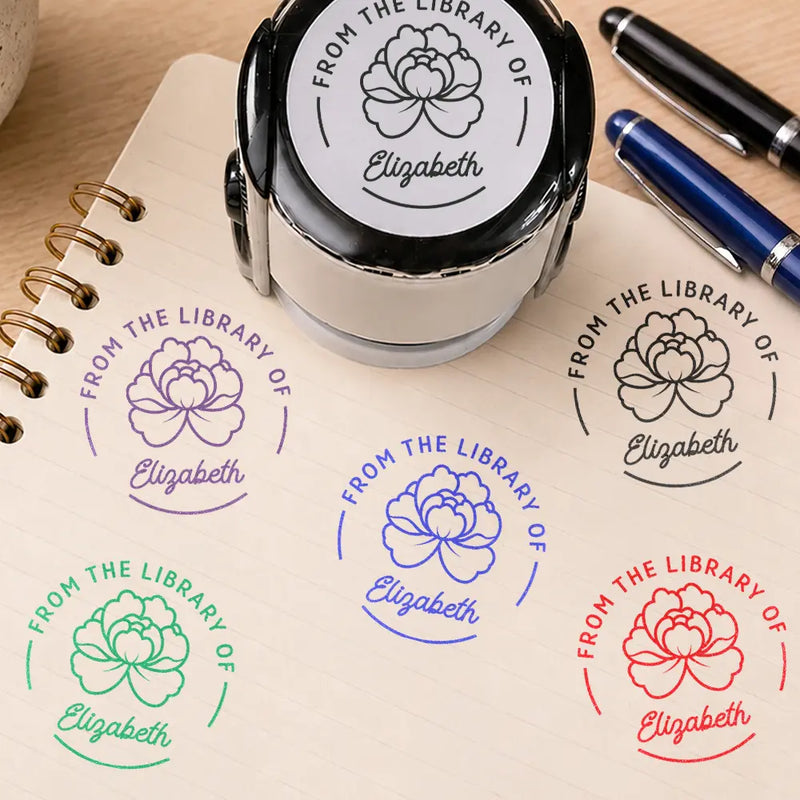 Back To School,Proud,Reading,Gift For Yourself,Icon - From The Library Of Stamp Book Lovers - Personalized Stamp