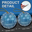 Gift For Bestie,Old Best friends,Love,Christmas - Frost Birth Flower Grow An Old Friend - Personalized Circle Glass Ornament