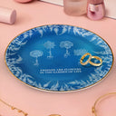 Gift For Bestie,Old Best friends,Love - Frost Birth Flower Grow An Old Friend - Personalized Round Ring Dish