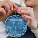 Gift For Sisters,Gift For Sibling,Christmas,Love - Frost Birth Flower If Sisters Were Flowers - Personalized Circle Glass Ornament