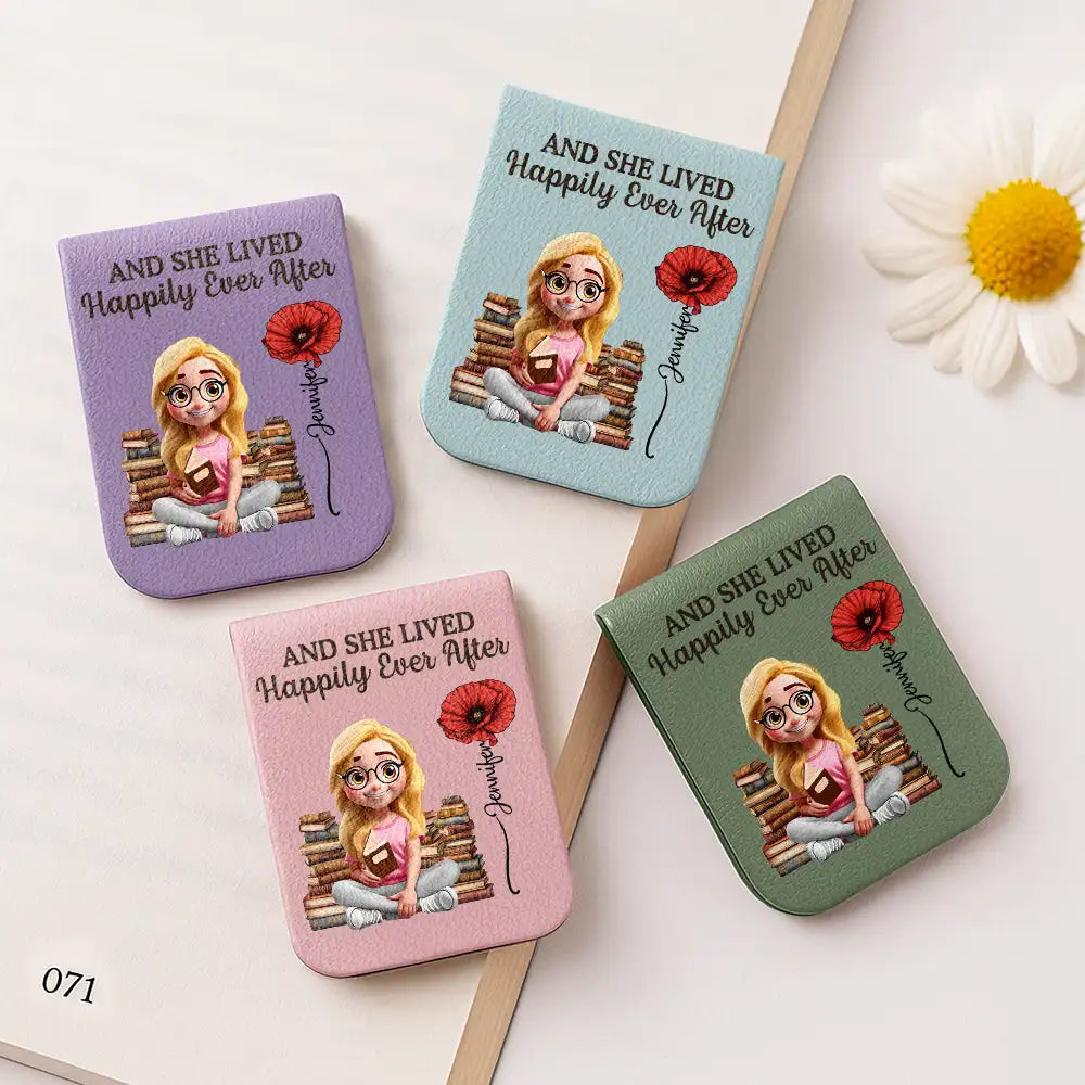 Reading, Gift For Yourself, Gift For Women, Happy - Fck Off I'm Reading - Personalized Leather Magnetic Bookmark