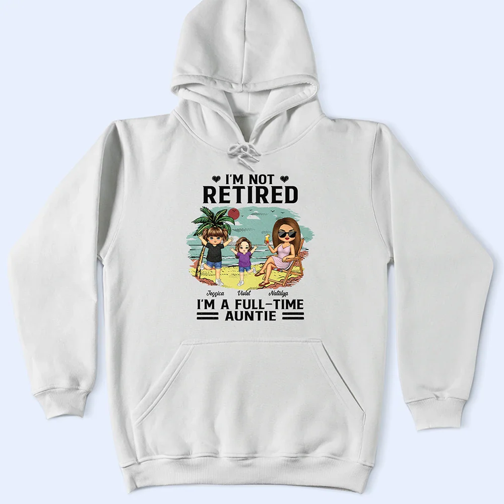 Gift For Grandma,Grandma,Grandkids,Beach - Full-time Grandma Beach View - Personalized T Shirt