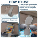 Gift For Father,Funny,Summer - Fun Chicken Rooster Best Cluckin' Dad Ever - Personalized Sunglasses Holder For Car Visor