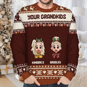 Family,Gift For Couples,Parents,Happy,Christmas - Fun Family Couple Pixel Art - Personalized Unisex Ugly Sweater