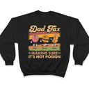 Gift For Father - Fun Groovy Retro Fast Food Character Dad Tax Not Poison - Personalized T Shirt