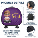 Gift For Yourself,Gift For Couples,Funny - Fun Private Seat Family Couple 3D Effect - Personalized Car Headrest Covers