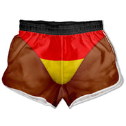 Humorous, Gift For Men, Beach, Gift For Yourself, Summer - Funny 3D Body Swim Trunks Countries Flag - Personalized Unisex Beach Shorts