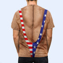 Independence Day,Top Market,Gift For Men,Gift For Yourself,Humorous - Funny 3D Hairy Body Swimsuit - Personalized Full Print T Shirt
