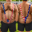Independence Day,Top Market,Gift For Men,Gift For Yourself,Humorous - Funny 3D Hairy Body Swimsuit - Personalized Full Print T Shirt