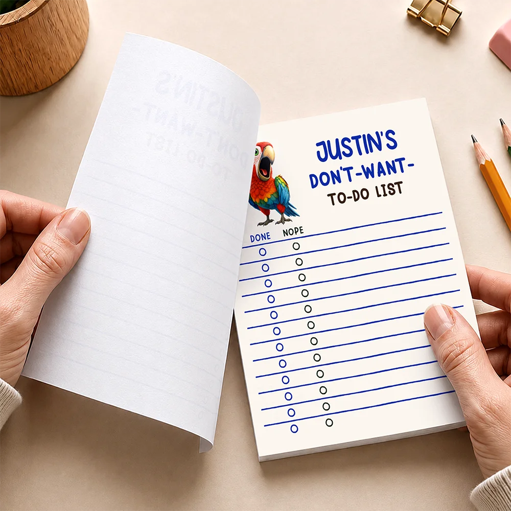Gift For Colleagues,Humorous,Icon - Funny Chicken Don’t Want To-do List - Personalized Notepad