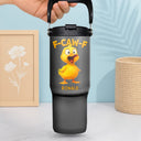 Gift For Yourself,Gifts For Colleagues,Funny - Funny Chicken F-Caw-F - Personalized 30oz Tumbler With Handle