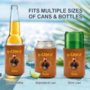 Gift For Yourself,Gifts For Colleagues,Funny - Funny Chicken F-Caw-F - Personalized Leather Can Cooler