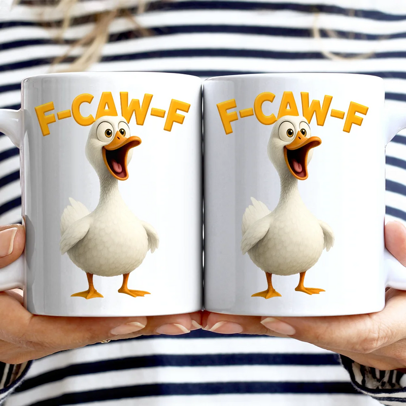 Funny,Gift For Yourself,Gift For Women,Gift For Men,Farm,Top Market - Funny Chicken F-Caw-F - Personalized Mug