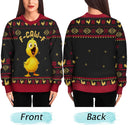 Farm,Happy,Gift For Yourself,Gift For Women,Gift For Men,Christmas - Funny Chicken F-Caw-F - Personalized Unisex Ugly Sweater