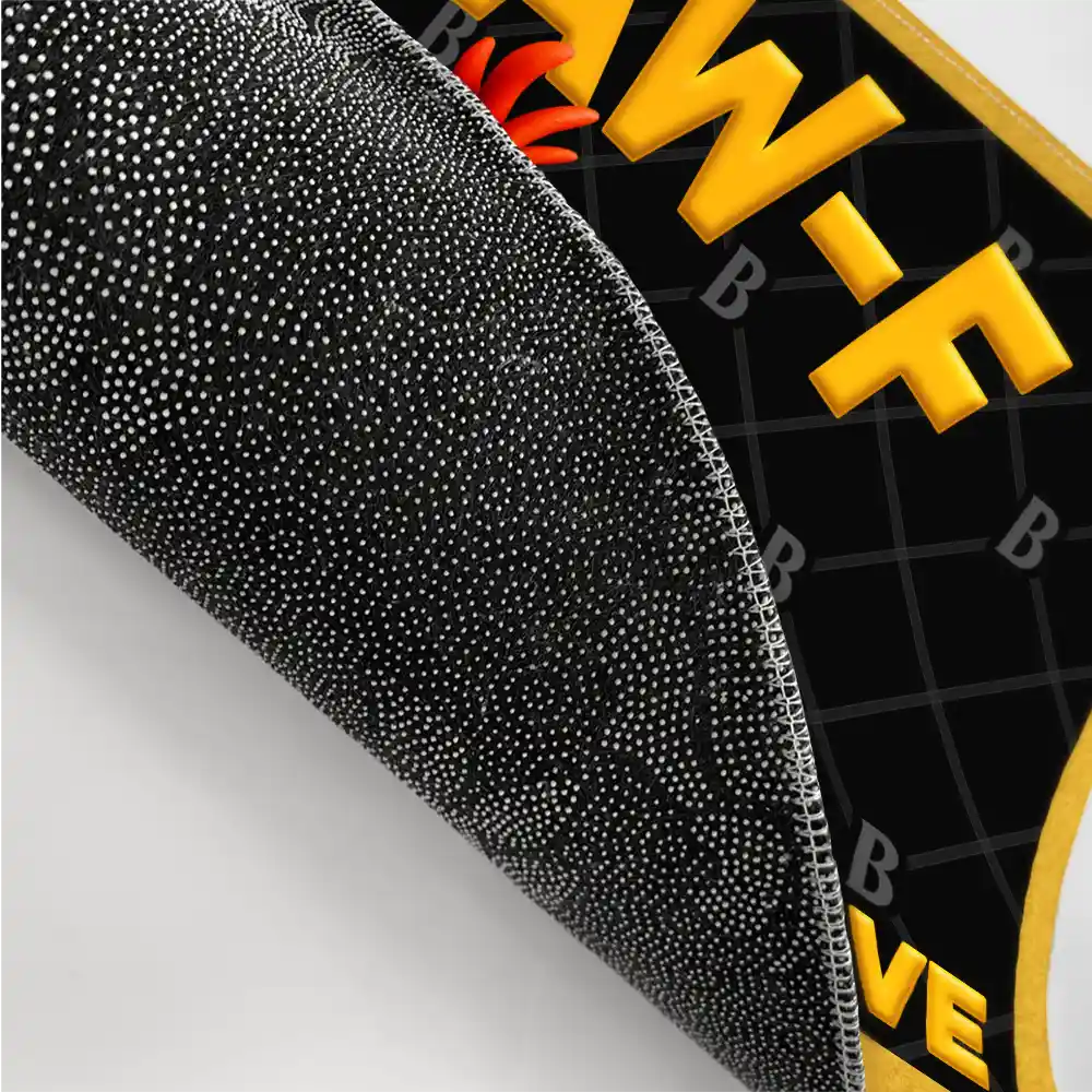 Gift For Yourself, Family, Funny - Funny Chicken F Caw F Alcohol And Treats - Personalized Doormat