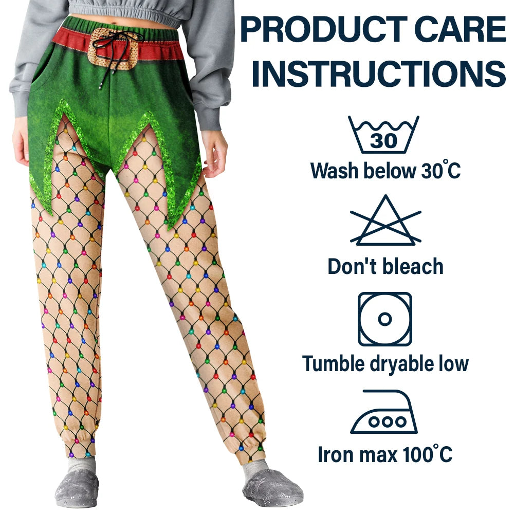 Christmas,Humorous,Gift For Yourself,Icon - Funny Christmas Outfits For Wife - Personalized Sweatpants