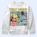 Pet Lovers,Pet Mom,Pet Dad - Funny Comic Pet Lover Treat Dealer Cute Dog Cat - Personalized T Shirt