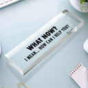 Gifts For Colleagues, Funny - Funny Cowokers Please Don't Talk To Me - Personalized Desk Name Plate