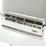 Gifts For Colleagues, Funny - Funny Cowokers Please Don't Talk To Me - Personalized Desk Name Plate