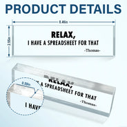 Gifts For Colleagues, Funny - Funny Cowokers Please Don't Talk To Me - Personalized Desk Name Plate