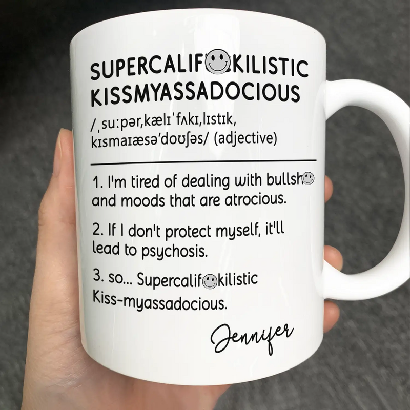 Gifts For Colleagues,Funny - Funny Cowokers Supercalifuckilistic - Personalized Mug