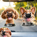Humorous,Dog Lovers,Pet Lovers,Vector - Funny Dog Nose Drive Safe I Woof You - Personalized Squishy Acrylic Car Hanger