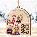 Love,Family - Funny Family - Personalized Custom Shaped Wooden Ornament