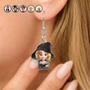 Halloween,Funny,Family - Funny Family Halloween Costume - Personalized Acrylic Earrings