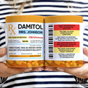 Gift For Women, Gift For Men, Gifts For Colleagues, Funny, Top Market - Funny Fukitol Rx Prescription - Personalized White Edge-to-Edge Mug