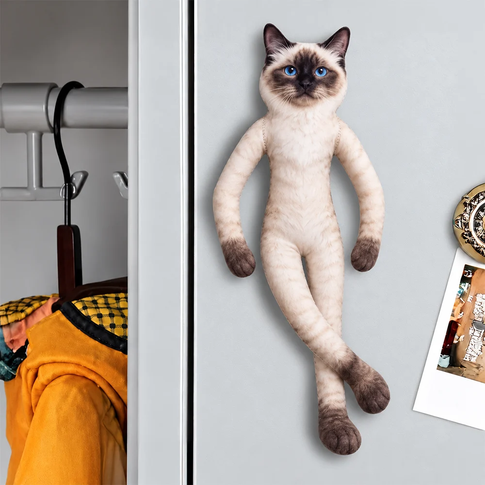 Art Design,Christmas,Custom Photo,Humorous,Pet Lovers,Photo - Poseable Body Doll  - Funny Gift For Dog Mom, Dad, Cat Lover - Personalized Custom Photo Pet Squishy Toy Poseable Plush Doll Magnet