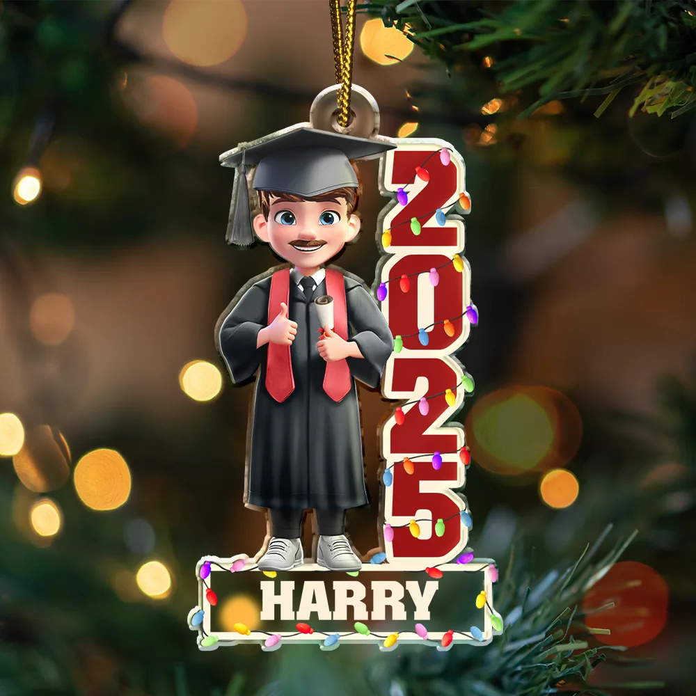 Funny,Graduation,Christmas,Gift For Yourself - Funny Graduation - Personalized Custom Shaped Acrylic Ornament