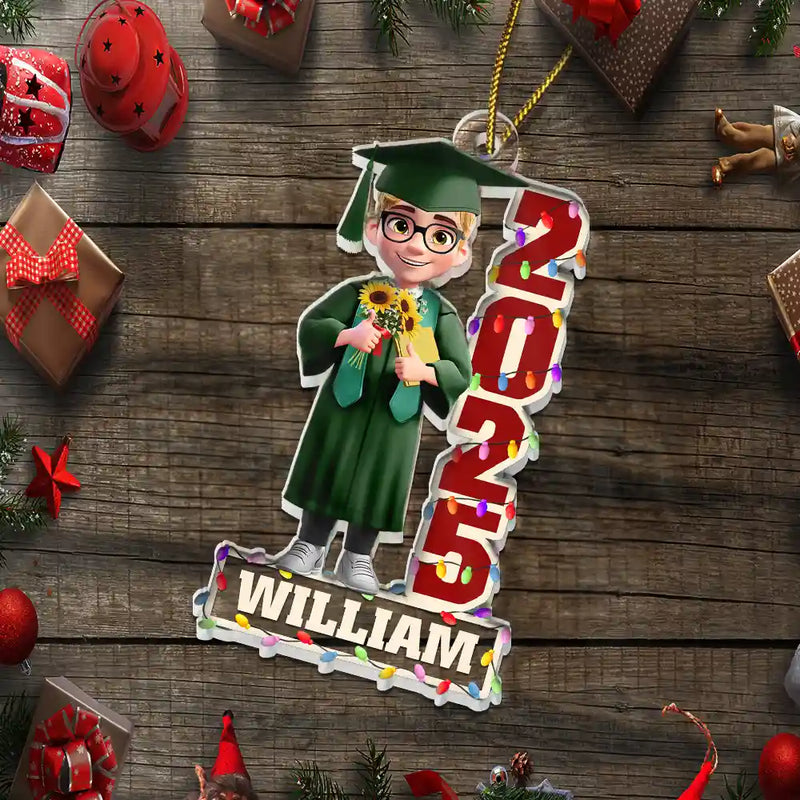 Funny,Graduation,Christmas,Gift For Yourself - Funny Graduation - Personalized Custom Shaped Acrylic Ornament