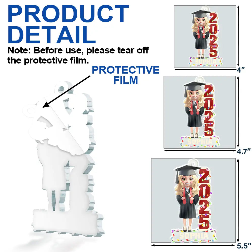 Funny,Graduation,Christmas,Gift For Yourself - Funny Graduation - Personalized Custom Shaped Acrylic Ornament