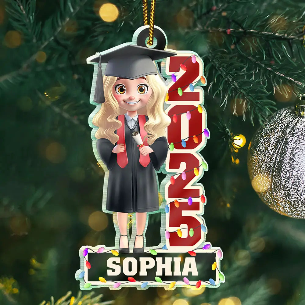 Funny,Graduation,Christmas,Gift For Yourself - Funny Graduation - Personalized Custom Shaped Acrylic Ornament