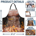 Gift For Father,Gift For Grandpa,Grilling,Funny - Funny Hot Muscle Man Mr. Good Looking Is Cooking Grilling - Personalized Apron