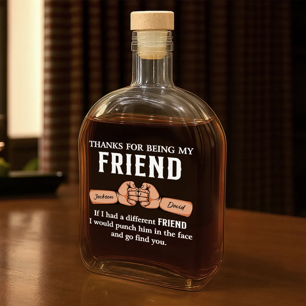 Funny, Gift For Brothers, Gift For Sibling, Gift For Husband, Gift For Wife - Funny If I Had A Different Brother - Personalized Whiskey Bottle