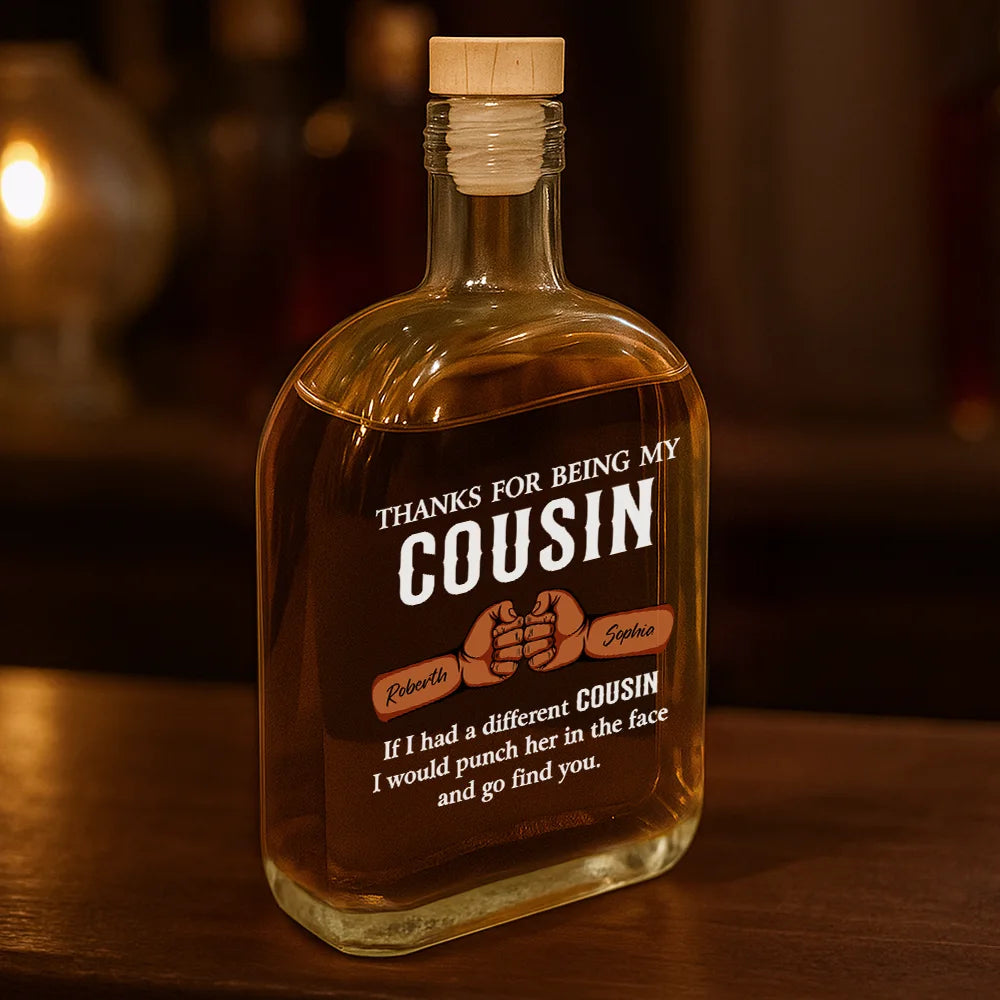 Funny, Gift For Brothers, Gift For Sibling, Gift For Husband, Gift For Wife - Funny If I Had A Different Brother - Personalized Whiskey Bottle