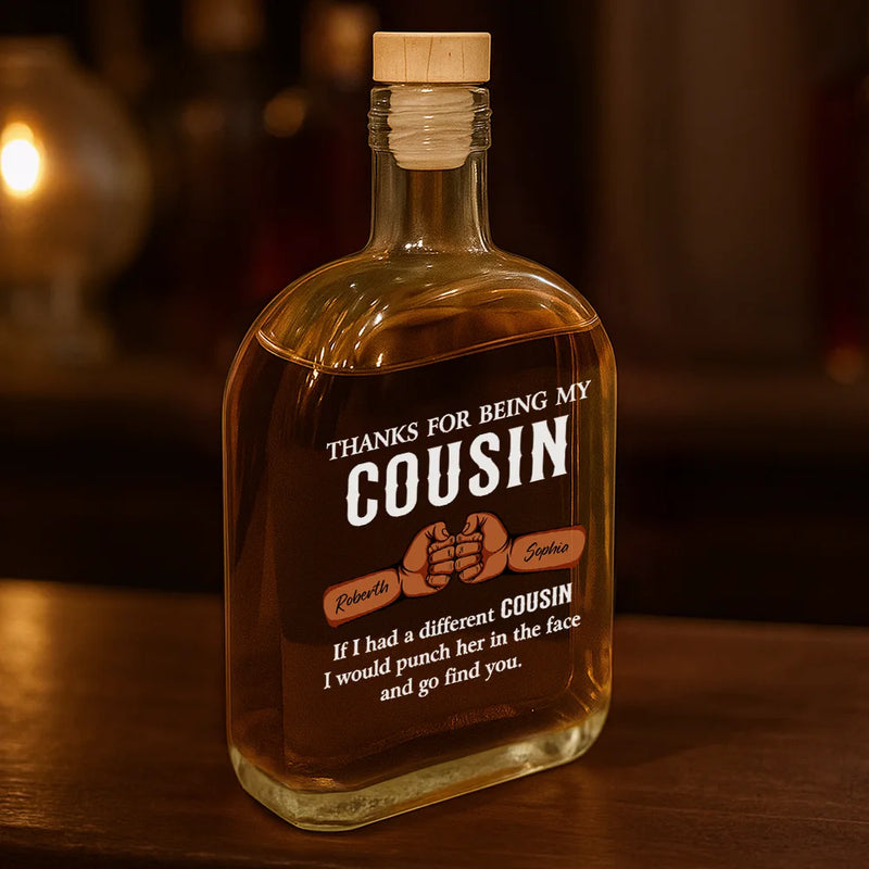 Funny, Gift For Brothers, Gift For Sibling, Gift For Husband, Gift For Wife - Funny If I Had A Different Brother - Personalized Whiskey Bottle