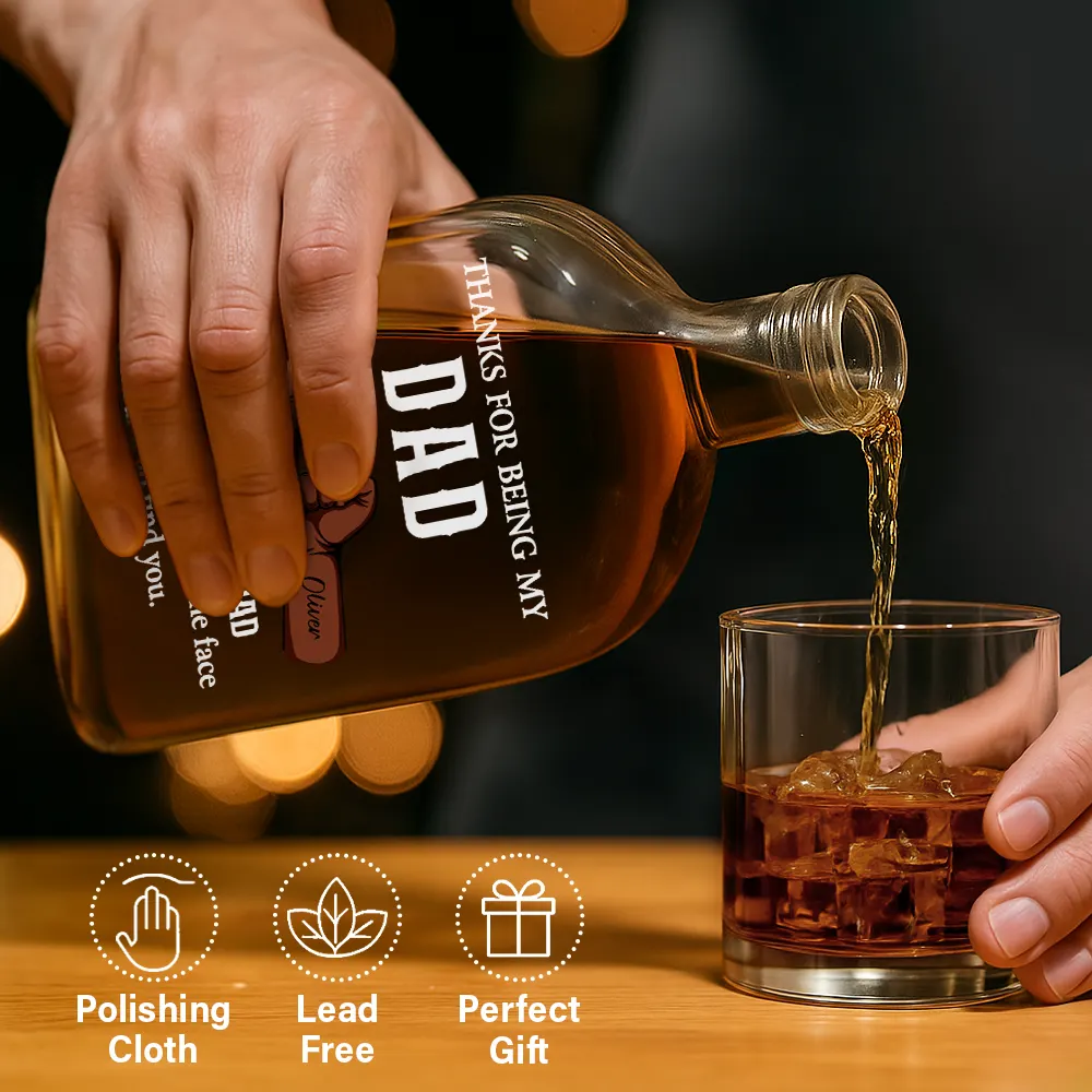 Funny, Gift For Brothers, Gift For Sibling, Gift For Husband, Gift For Wife - Funny If I Had A Different Brother - Personalized Whiskey Bottle