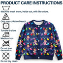 Gift For Mother,Gift For Grandma,Custom Photo,Funny - Custom Photo Funny Kids Christmas Light - Personalized Cardigan