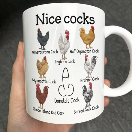 Funny Mug Nice Cocks - Personalized Mug