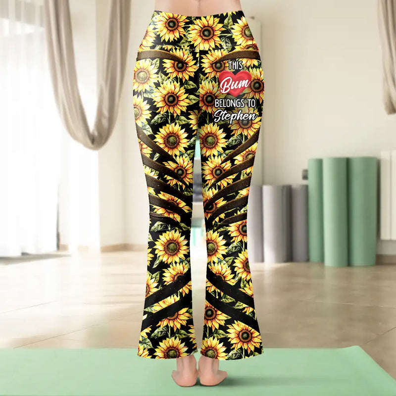 Funny Own My Heart And My Cheeks Humorous Couple - Personalized Leggings