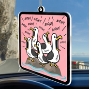 Gift For Grandpa,Gift For Father,Dad - Children,Grandpa - Grandkids,Mom - Children,Gift For Mother,Teacher,Non-Eng,Icon,Humorous - Funny Screaming Seagull - Personalized Acrylic Car Hanger