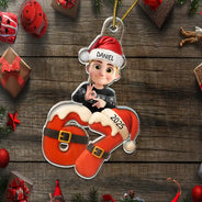 Funny,Gift For Kids,Gift For Grandkids,Christmas - Funny Teen Slang Six Seven - Personalized Custom Shaped Acrylic Ornament