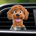 Humorous,Dog Lovers,Pet Lovers,Vector - Funny Dog Nose Drive Safe I Woof You - Personalized Squishy Acrylic Car Vent Clip