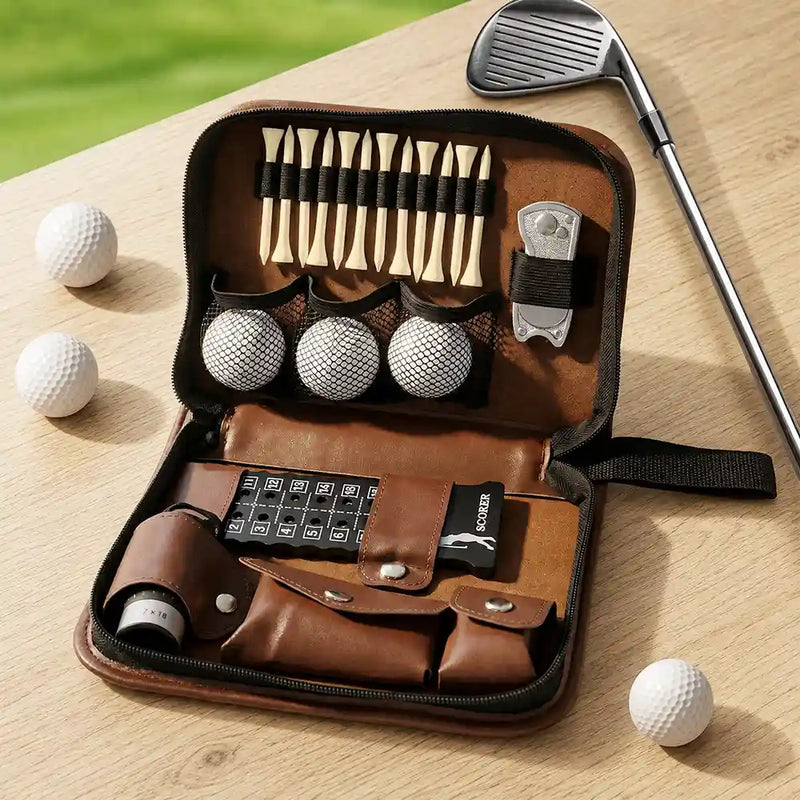 Gift For Men,Gift For Father,Gift For Grandpa,Golf,Sport Dad,Grandpa's Hobby,Dad's Hobby,Gift For Husband,Gift For Couples,Custom Photo,Non-Eng,Photo,Vector,Adorable - Custom Photo Best Daddy Grandpa By Par Funny Golf Lovers - Personalized Leather Golf Bag